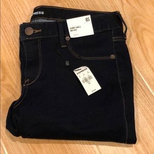 Express Skinny Ankle Mid Rise Jeans 8S